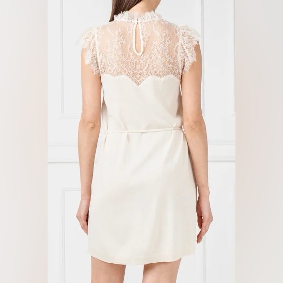 Twin-Set Cream White Lace Dress Size L NWT - Picture 3 of 14